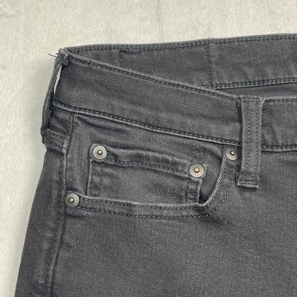 Hollister Slim Straight Jeans Mens 34x32 Black Advanced Stretch Denim